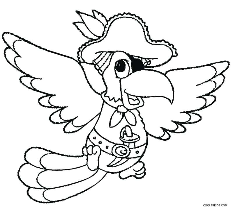 800x726 Pirate Parrot Coloring Pages Parrot Coloring Pages Parrot Coloring
