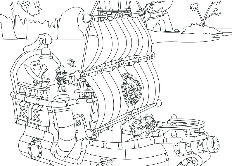 794x567 Pirate Ship Coloring Pages Minimalist Pirate Ship Coloring Pages