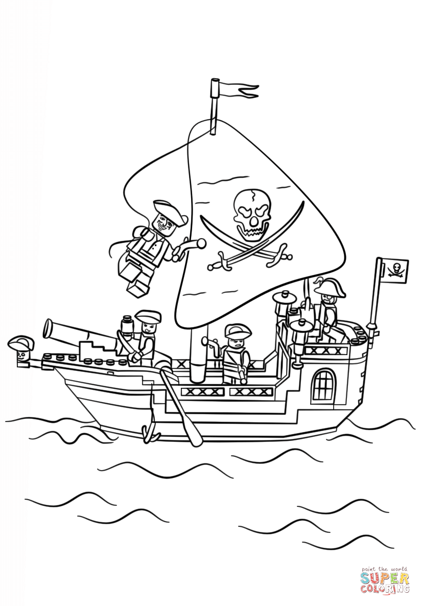 824x1186 Lego Pirate Ship Coloring Page Free Printable Coloring Pages Lego