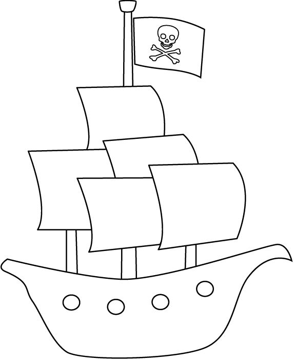 573x700 Cartoon Pirate Ship Ideas Drawings On Ships Coloring Pages Have