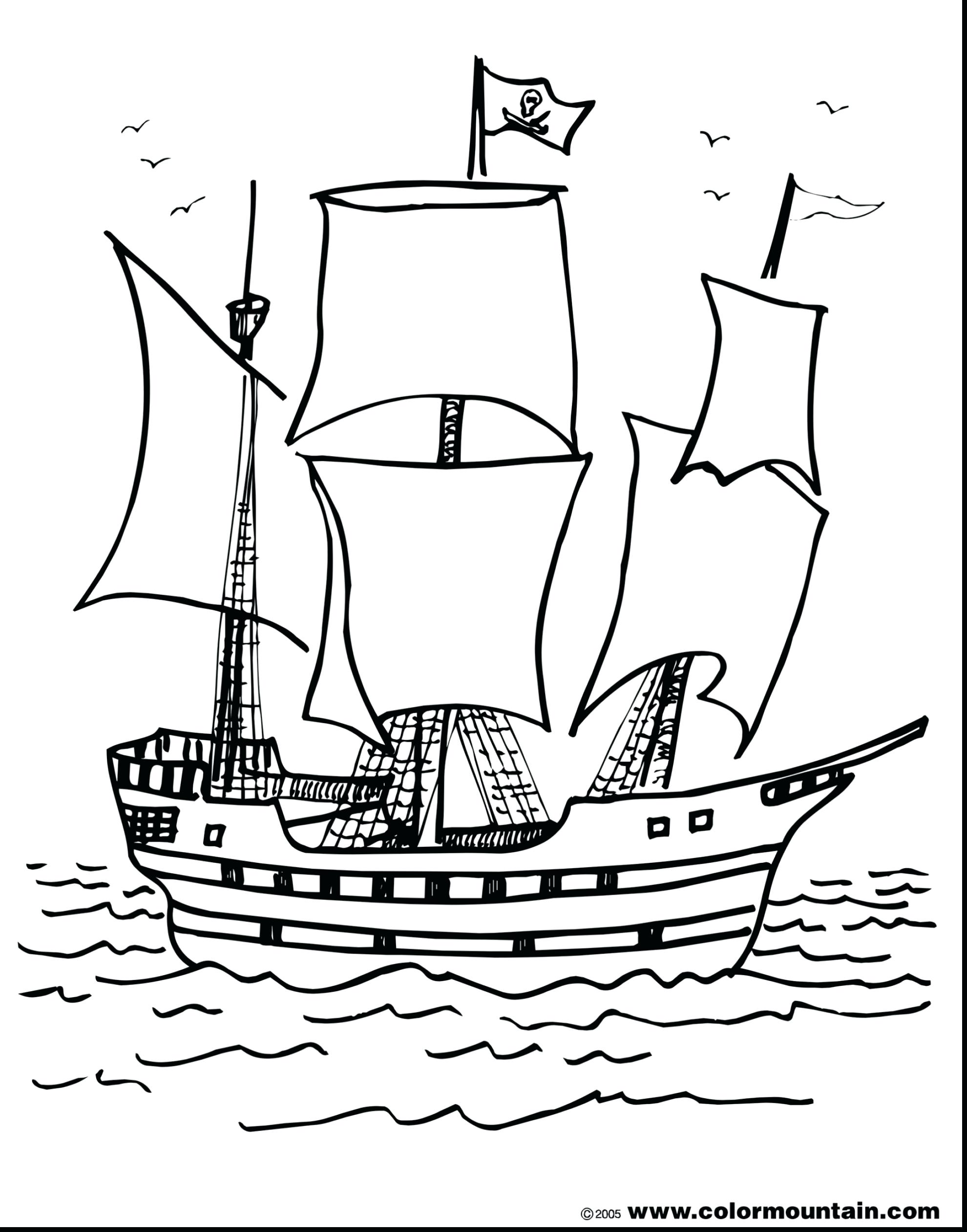 1980x2523 High Seas Pirate Ship Coloring Pages Free Picturesque Color Page