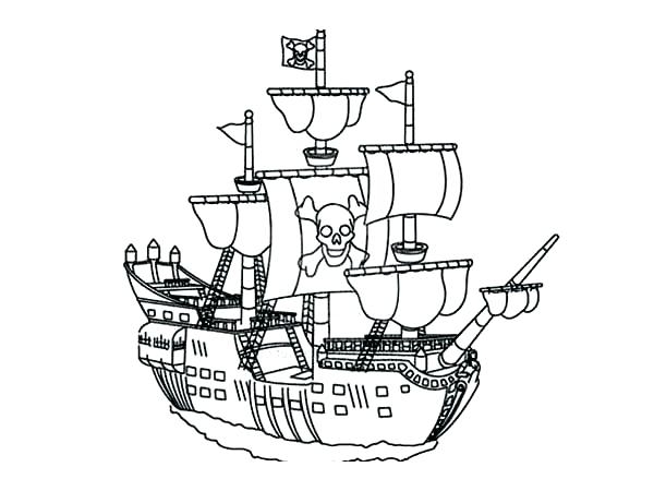 600x450 Pirate Ship Coloring Page Big Pirate Ship Coloring Pages Page