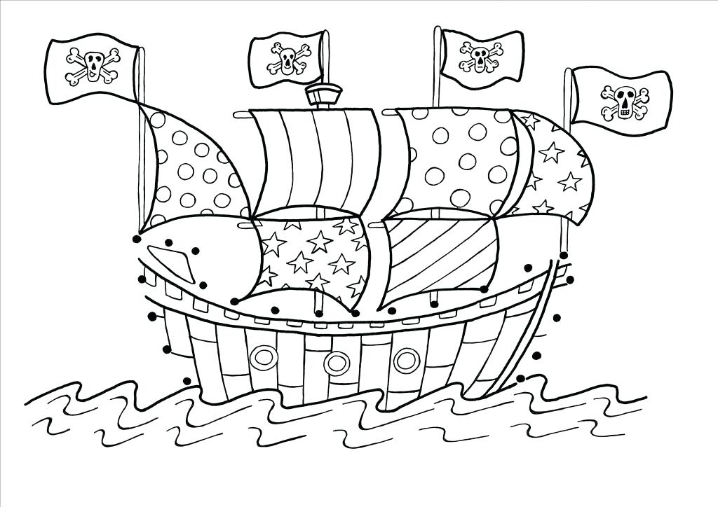 1024x724 Ship Coloring Pages Pirate Ship Coloring Pages Ship Coloring Pages