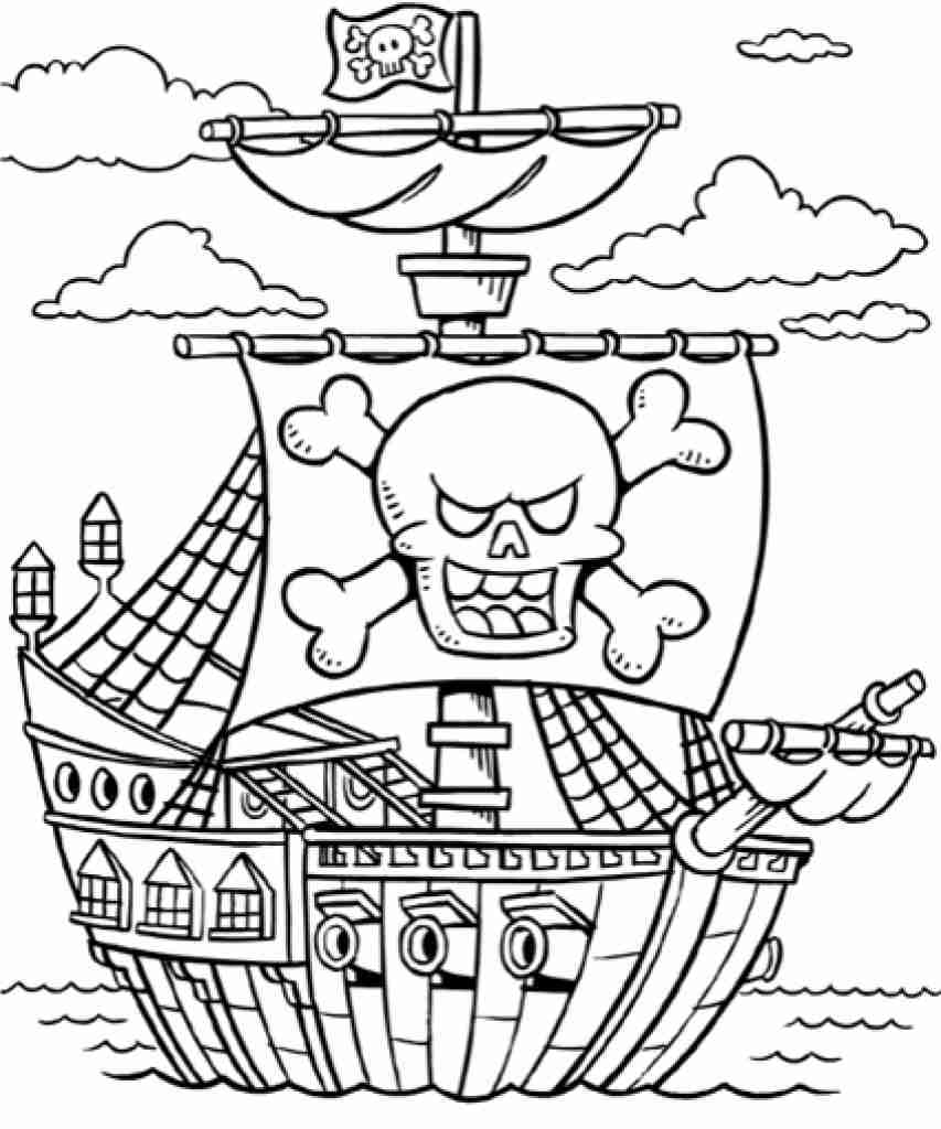 853x1024 First Aid Fresh Pirate Ship Coloring Pages On Picture Page Free