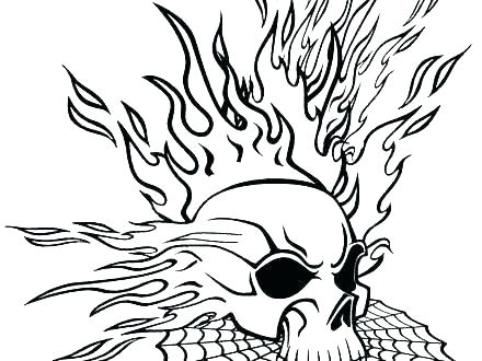 440x330 Skull Coloring Sheets Skull Coloring Pages Photos Skull And Bones