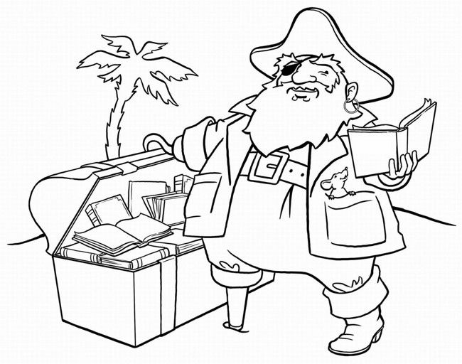 650x512 Pirate Themed Coloring Pages