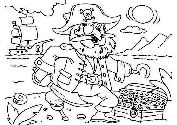 600x425 Pirate Coloring Sheet Pirate Coloring Pages Free Funycoloring