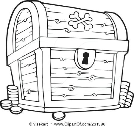 450x427 Treasure Chest Coloring Page Pirates Treasure Chest Pirate