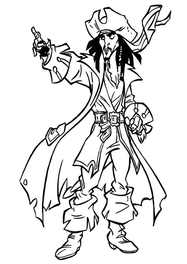 620x875 Pirates Caribbean Disney Coloring Page Pirates