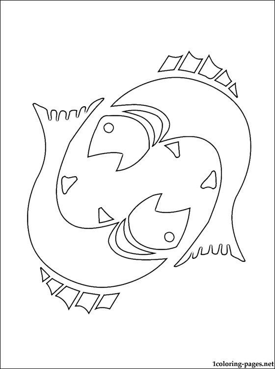 560x750 Pisces Coloring Page Coloring Pages