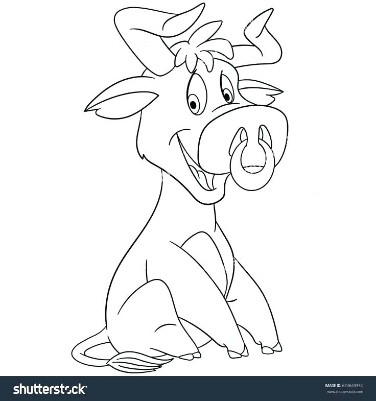 736x785 Bull Riding Coloring Pages Bull Coloring Page Coloring Pages Drawn