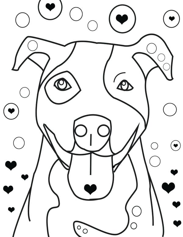 600x776 American Pitbull Coloring Pages Is Falling In Love Coloring Page
