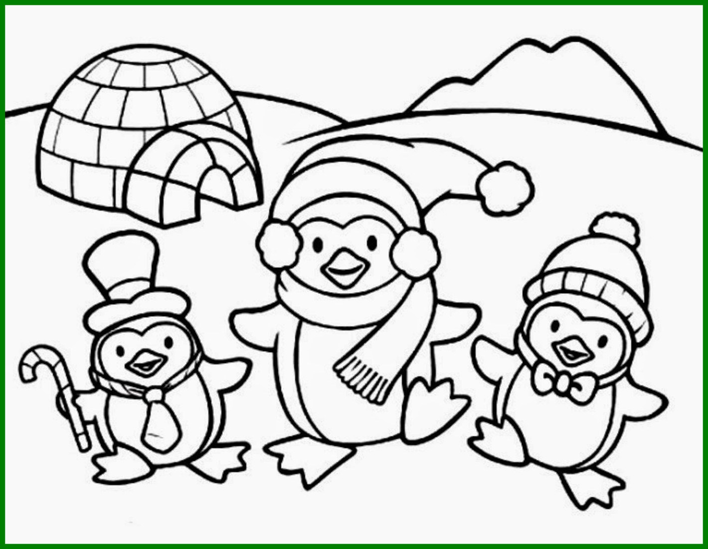 1420x1100 Incredible Cute Baby Penguin Colour Drawing Hd Wallpaper Penquins