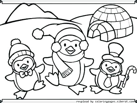 440x330 Coloring Pages Of Penguins