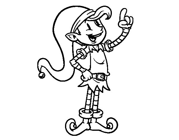 600x470 Pixie Coloring Page