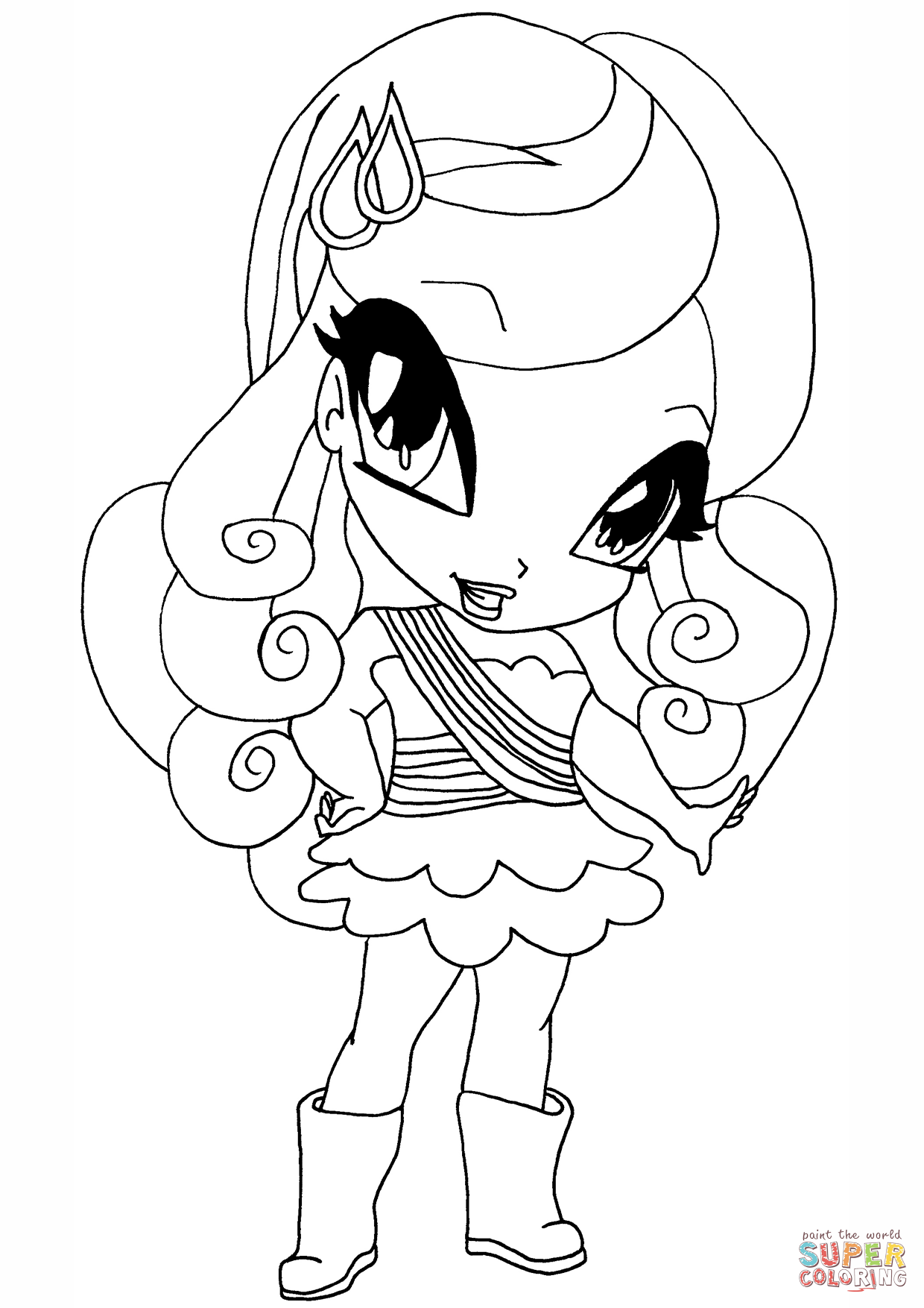 1240x1754 Winx Club Cherie Pixie Coloring Page Free Printable Coloring Pages