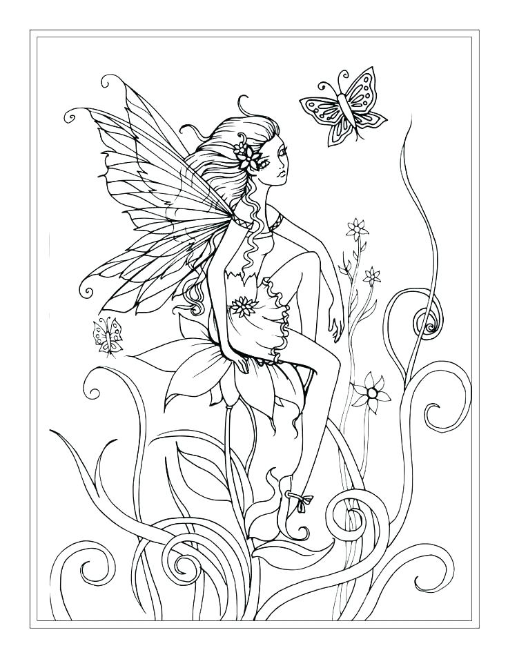 736x952 Pixie Coloring Pages