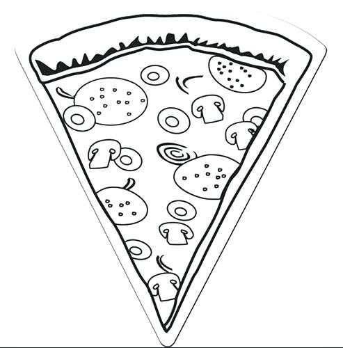 Pizza Coloring Pages at GetDrawings | Free download