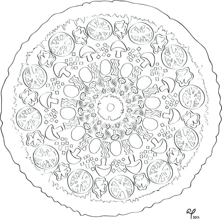 728x723 Pizza Coloring Pages Pizza Coloring Pages Kids Printable Coloring