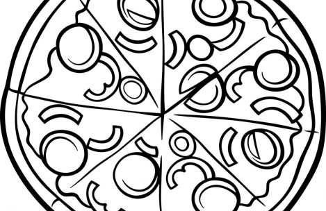 469x304 Pizza Coloring Pages Just Colorings