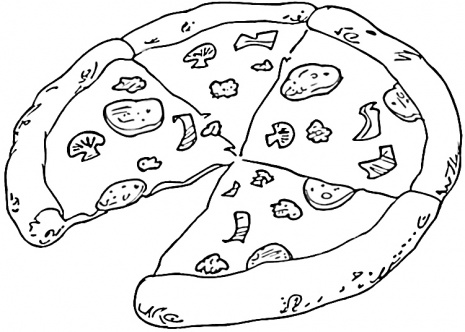 465x332 Pizza Coloring Pages