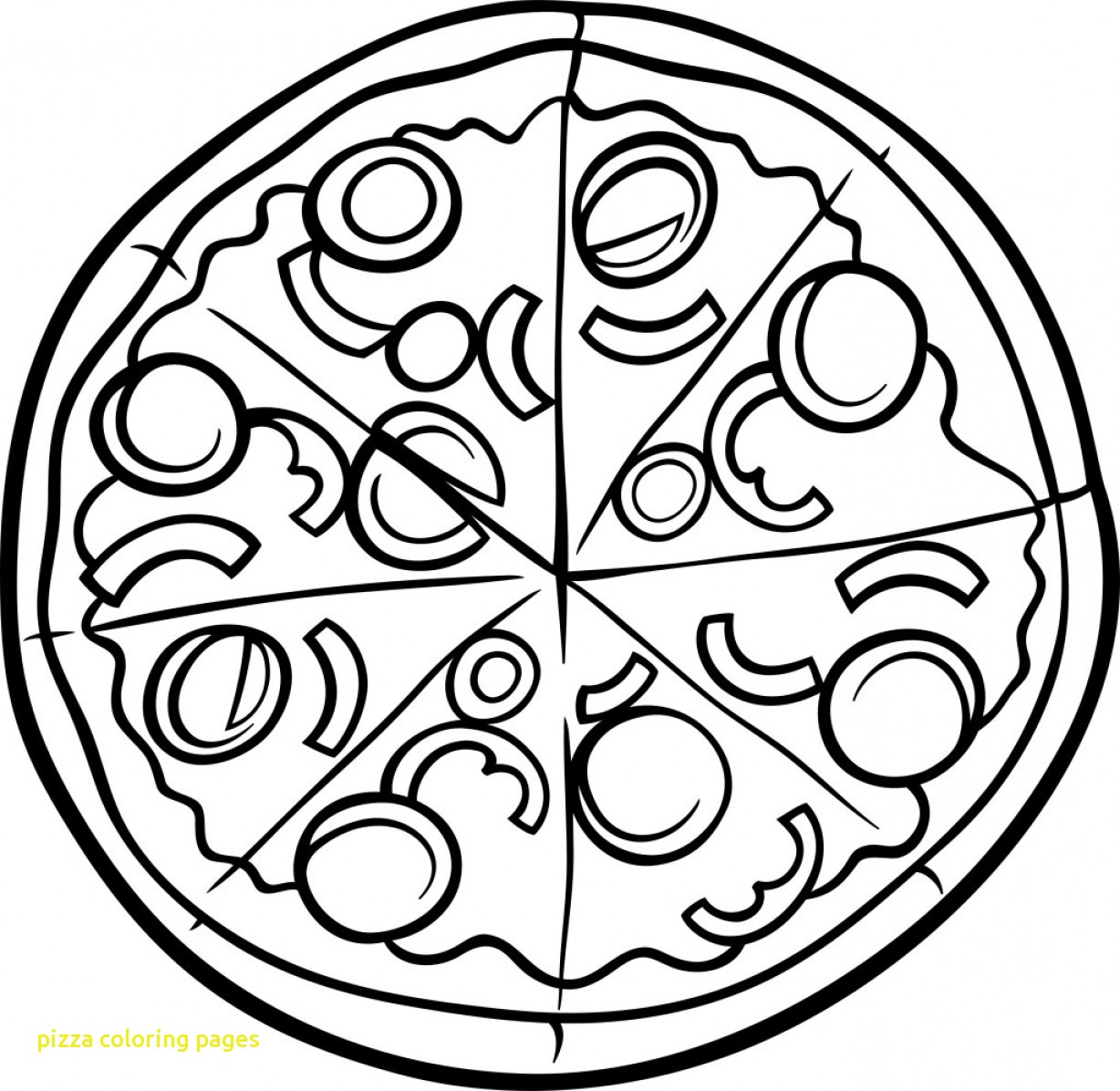 1228x1196 Pizza Coloring Pages With Pizza Coloring Pages Coloringsuite