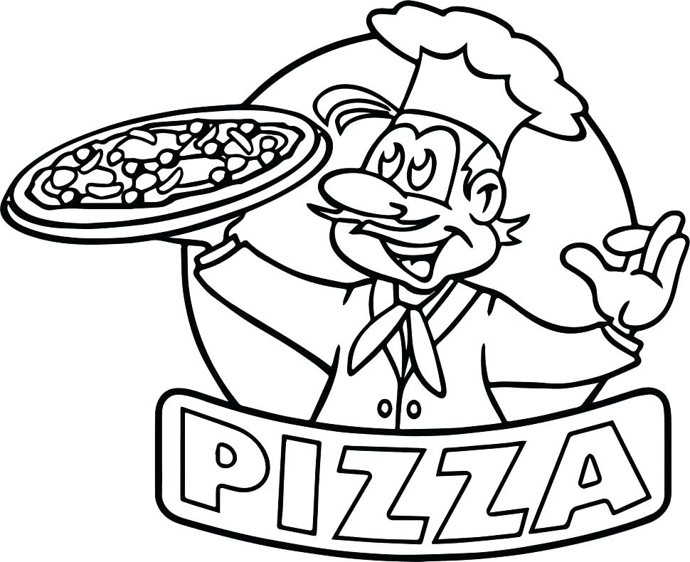 970x790 Pizza Coloring Book As Well As Pizza Coloring Pages To Print Pizza