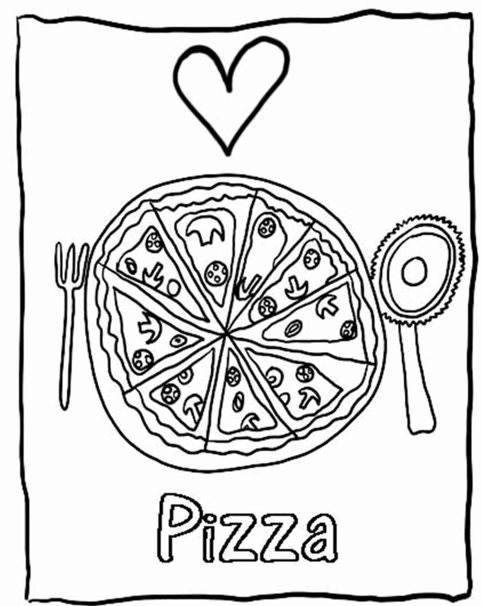 960x1211 Pizza Coloring Page Image Ideas Slice Of Pages Food Foods