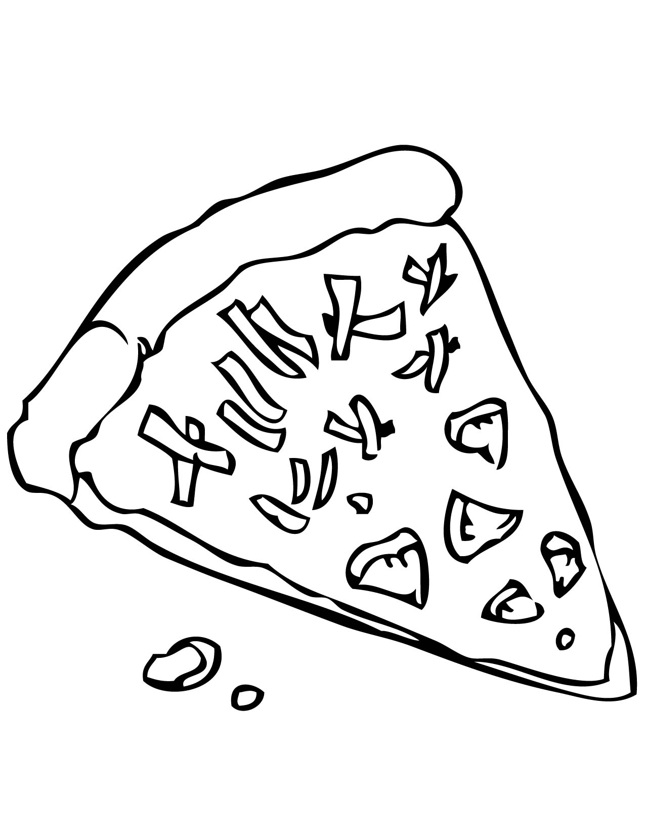 1275x1650 Pizza Coloring Pages Kids Printable Coloring Pages