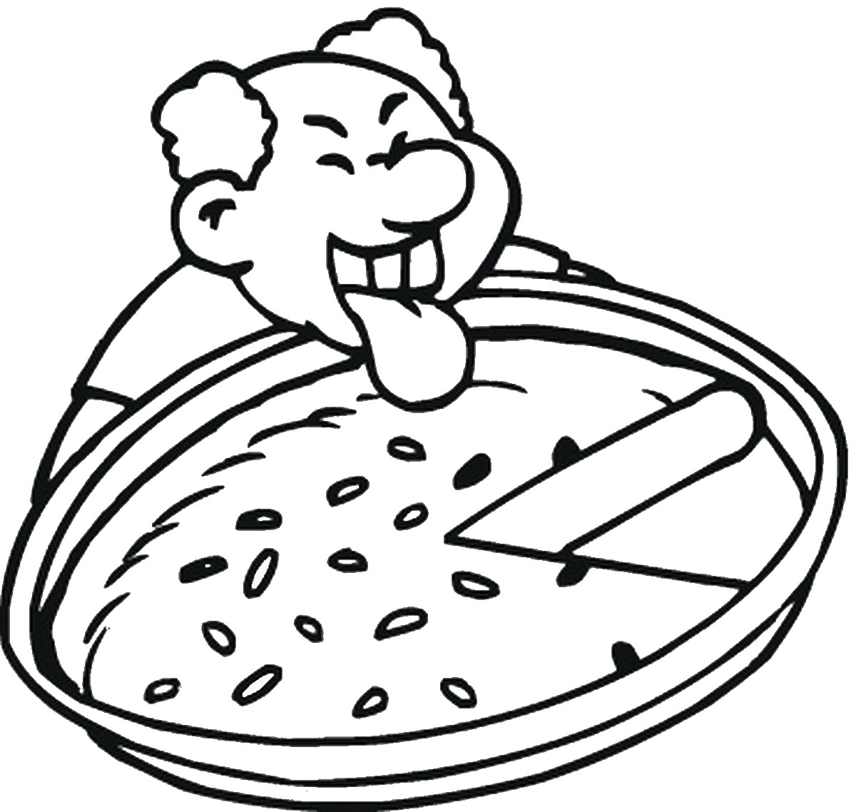 1200x1138 Pizza Coloring Pages