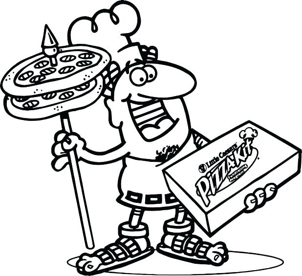 618x566 Coloring Page Of Pizza