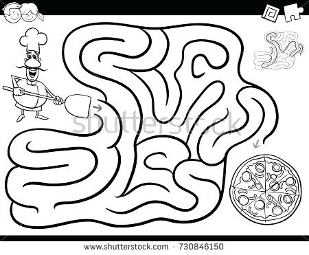 450x371 Pizza Coloring Book As Well As Pizza Coloring Pages To Print Pizza