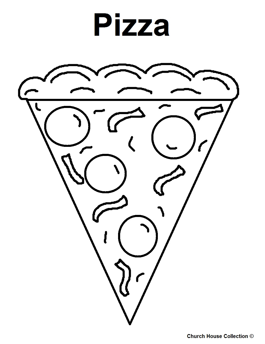 1019x1319 Printable Pizza Coloring Pages
