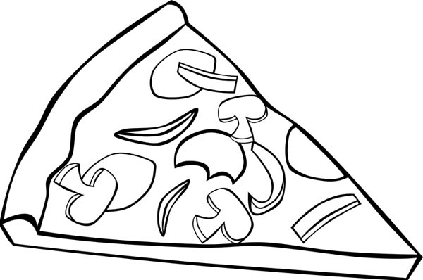 Pizza Slice Coloring Page at GetDrawings | Free download