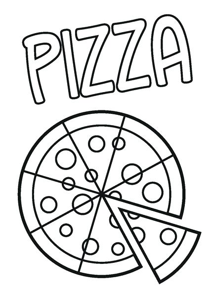 429x600 Pizza Coloring Pages Exciting Pizza Coloring Pages For Free