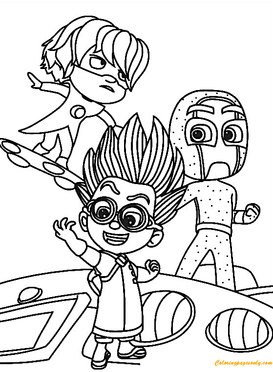 559x760 Disney Pj Masks Coloring Page