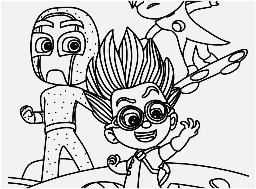 827x609 Pj Masks Coloring Pages Pic Pj Masks Coloring Pages Black