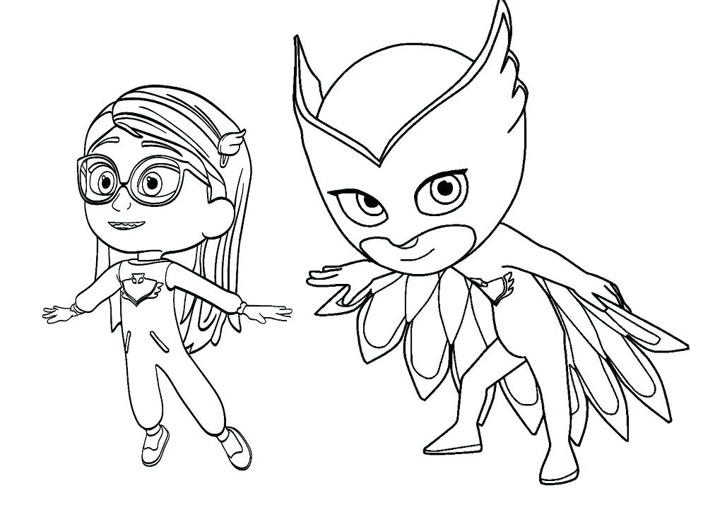 995x715 Pj Mask Coloring Pages Masks Coloring Page Pj Mask Coloring Pages
