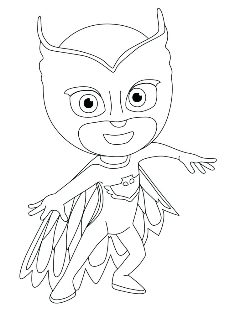 750x1000 Pj Mask Coloring Pages