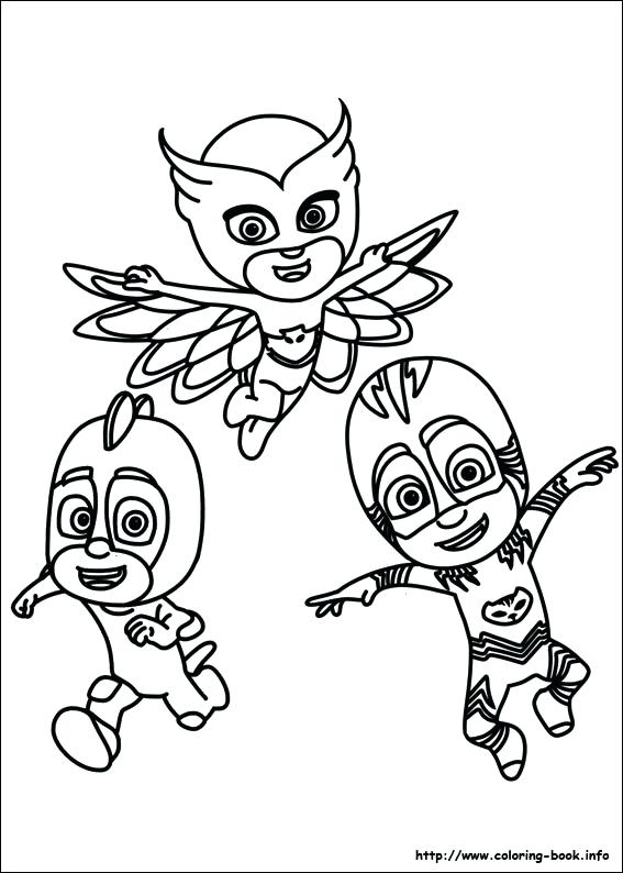 567x794 Pj Mask Coloring Pages