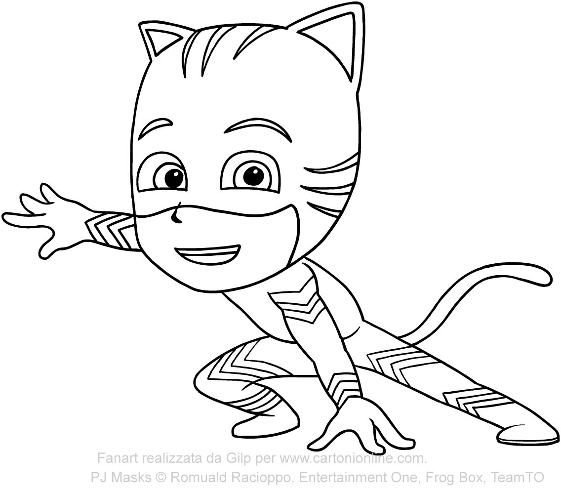 1136x992 Inspiring Catboy Of Pj Masks Coloring For Cat Boy Page Trend