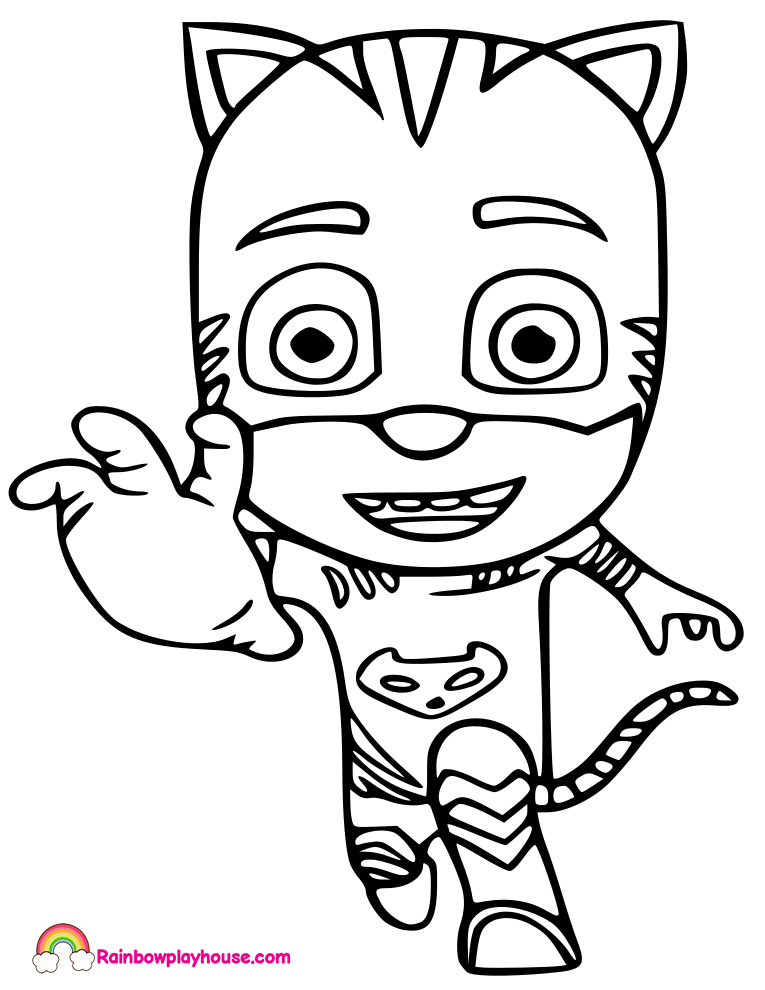 765x990 Pj Mask Catboy Printable Coloring Page