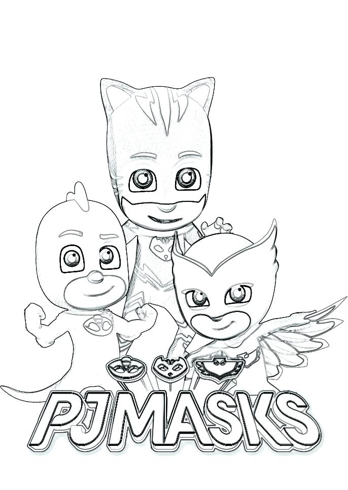 686x966 Pj Mask Coloring Pages Or Masks Coloring Pages Images