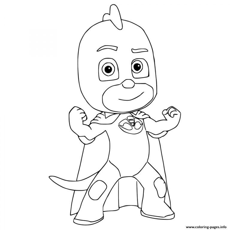 768x768 Pj Masks Coloring Pages Black And White New Free Preschool