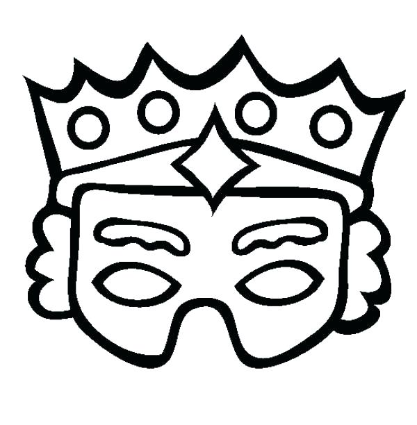 600x612 Mask Coloring Page Coloring Pages Mask Coloring Page Coloring