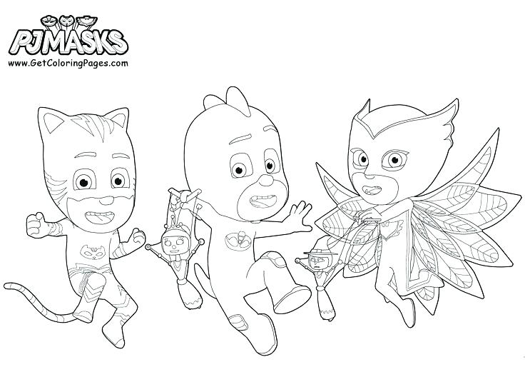 736x542 Unique Pj Mask Coloring Pages Or Amazing Mask Coloring Pages Masks