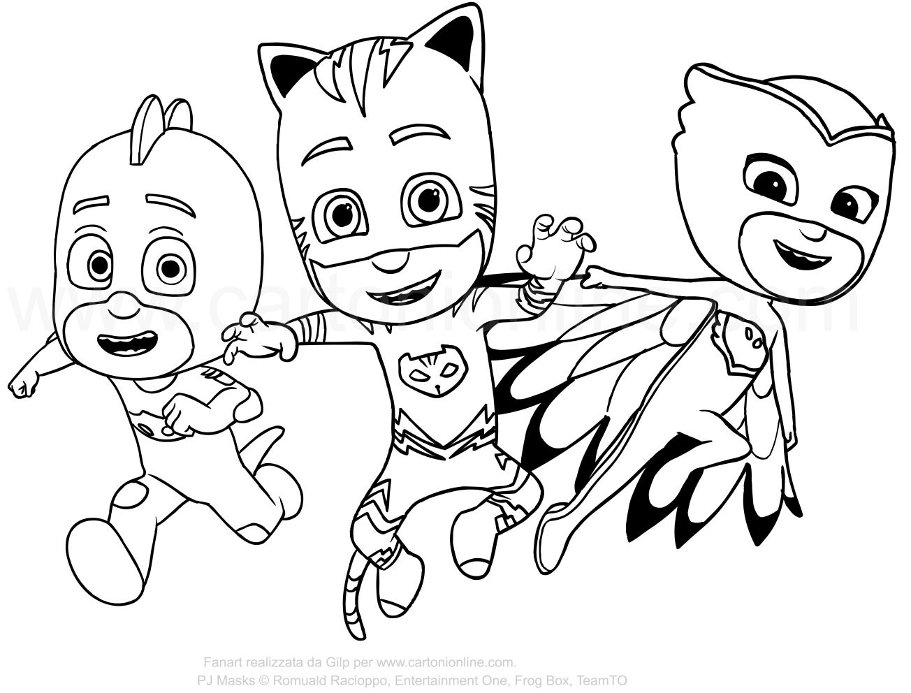 1304x992 Pj Mask Coloring Pages Pictures To Color And Print