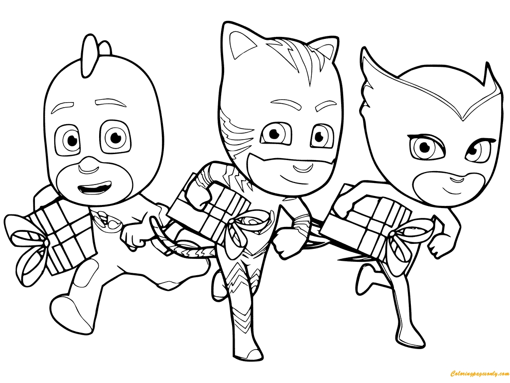 1024x768 Pj Mask Free Coloring Pages Download Coloring For Kids