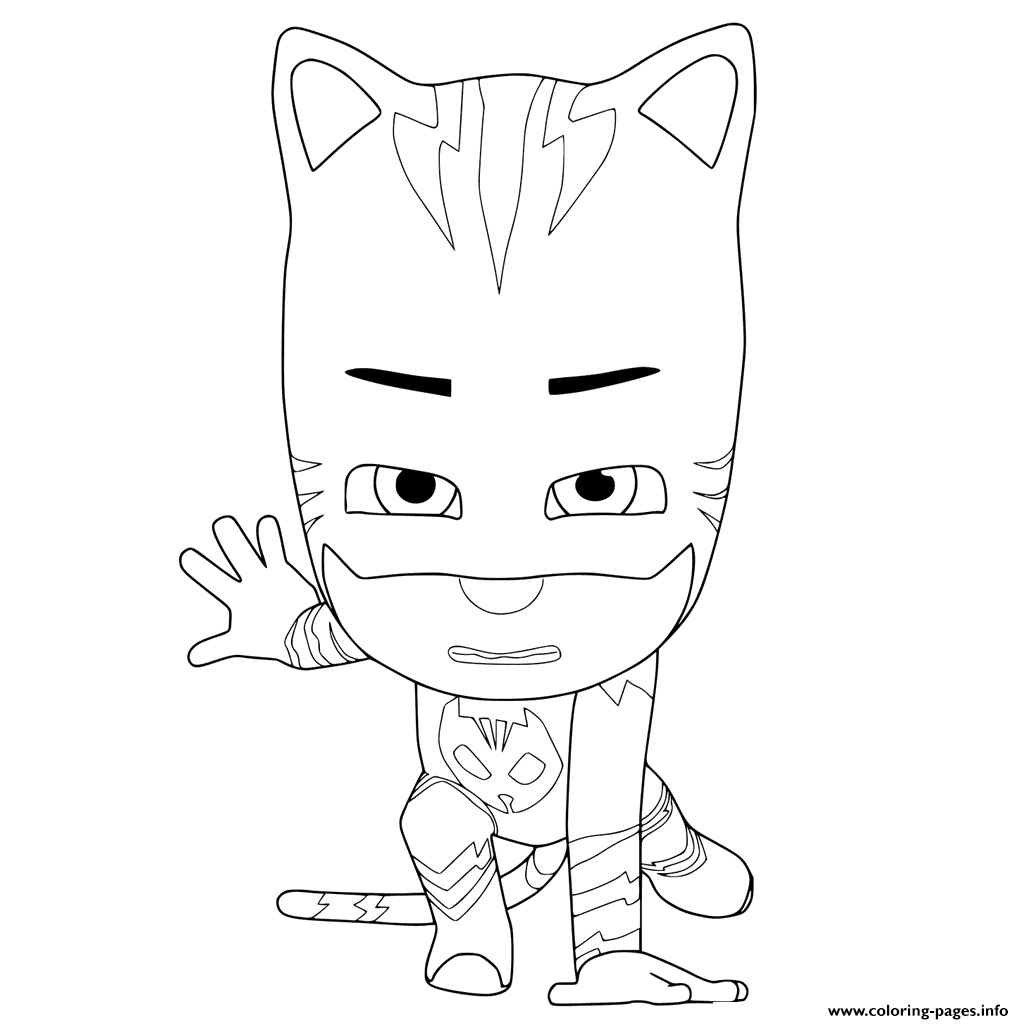 1024x1024 Print Pj Masks Ready To Fight Coloring Pages Vaikams