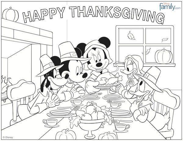 600x465 Thanksgiving Placemat Coloring Page Free Funny Thanksgiving Color